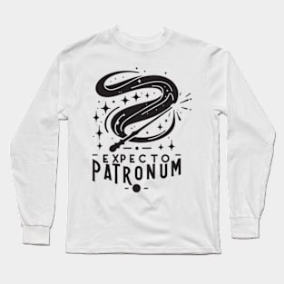 Harry Potter Tribute - Expecto Patronum - HP - Books & Cleverness - Hary Poter Potter Harry Wizard tribute Long Sleeve T-Shirt